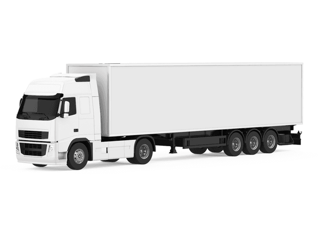 Tractor trailer truck illustration